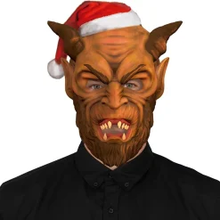 Máscara de látex de Demonio Krampus Eco