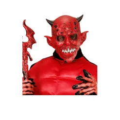 Máscara de látex de Diablo con Cuernos