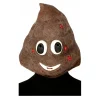 Máscara de látex de Emoticono Caca
