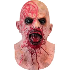 Máscara de látex de Zombie Sangriento con Cuello