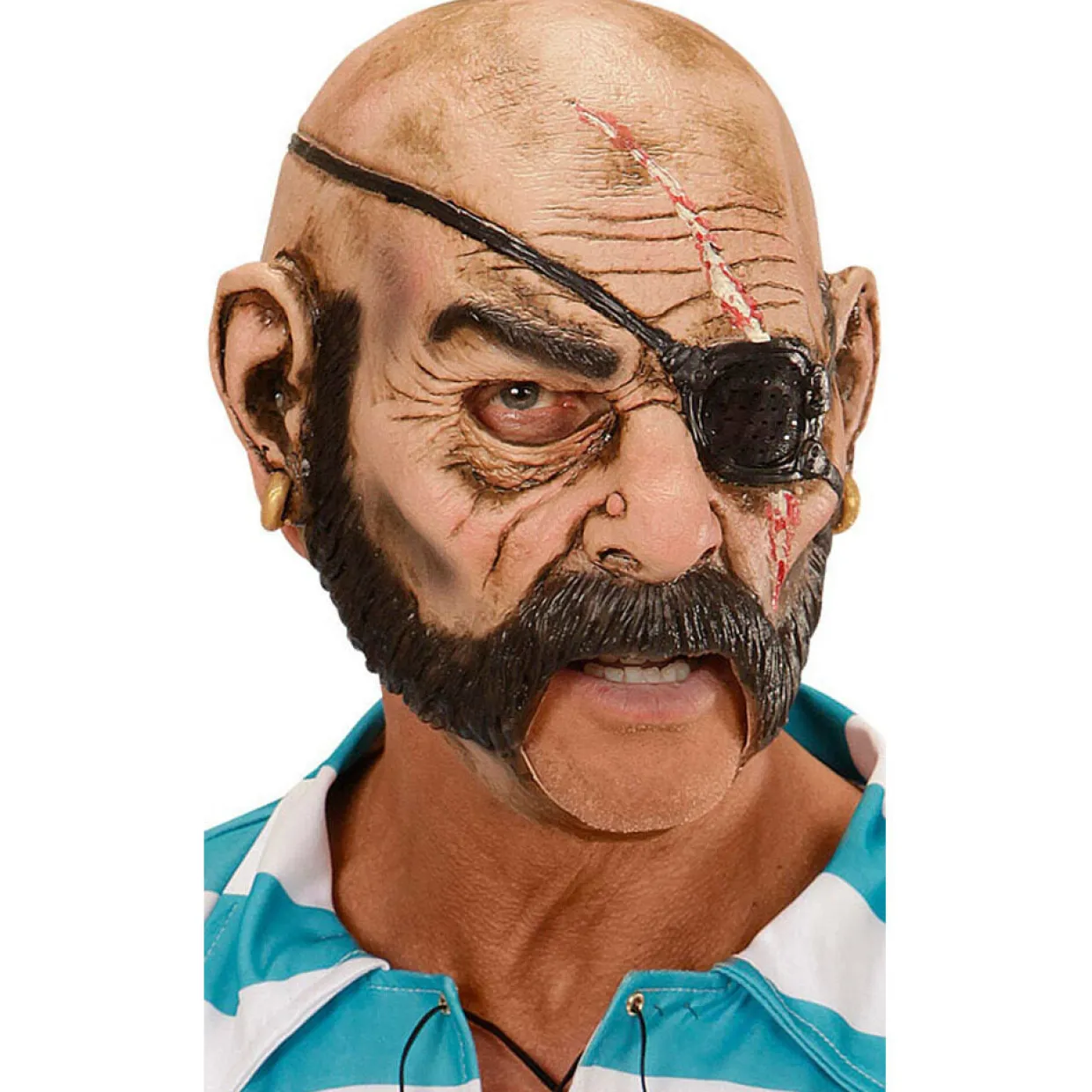 Máscara de látex Pirata