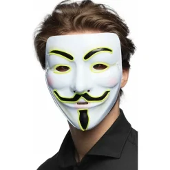 Máscara de V de Vendetta Led