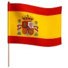 Pack de 24 Banderas de España con Palo 40x35cm