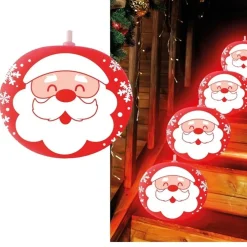 Pack de 5 Globos de látex Papá Noel