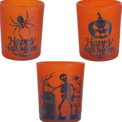 Pack 3 Vasos Naranjas Halloween