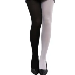 Panty Bicolor Negro y Blanco