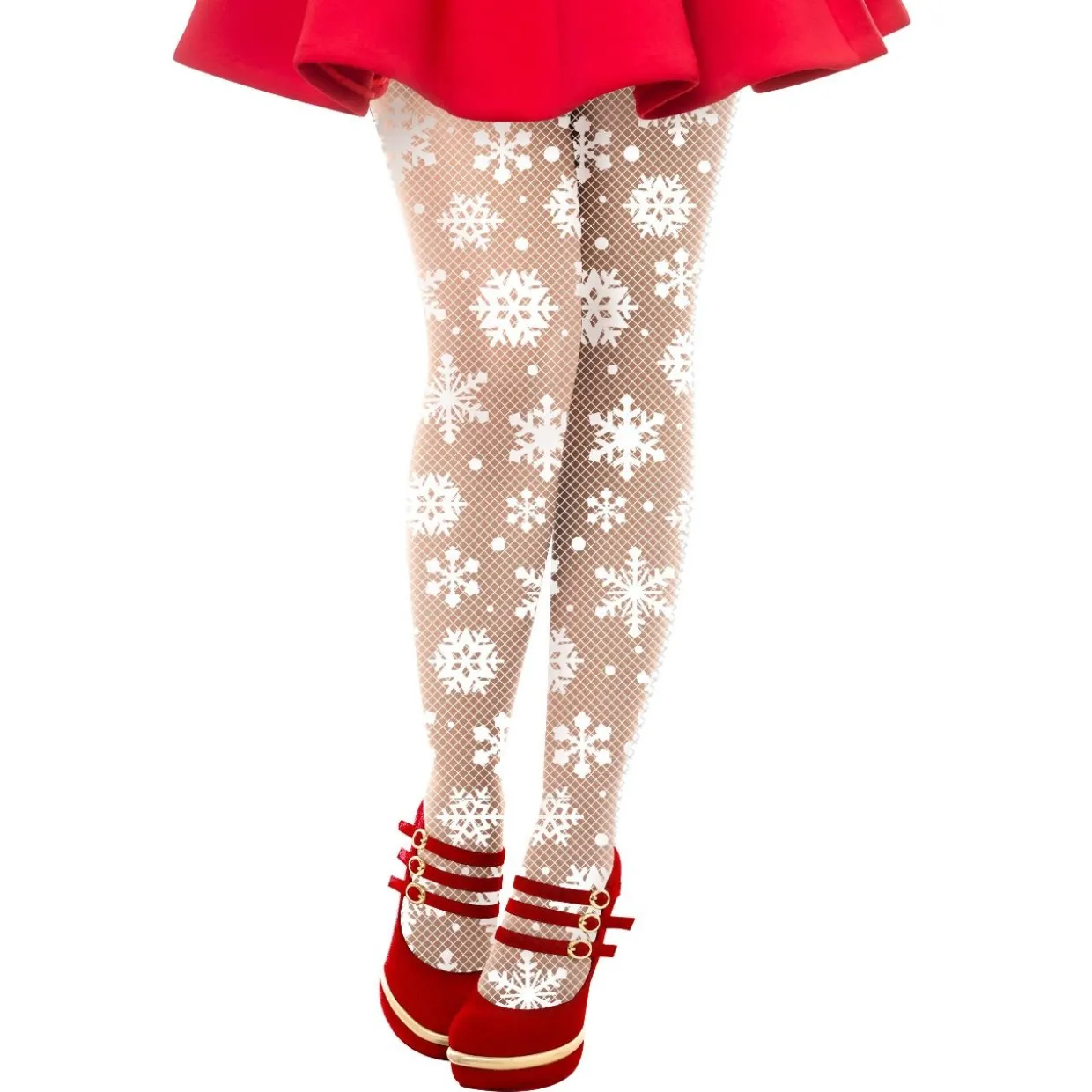 Panty de Navidad Copos de Nieve