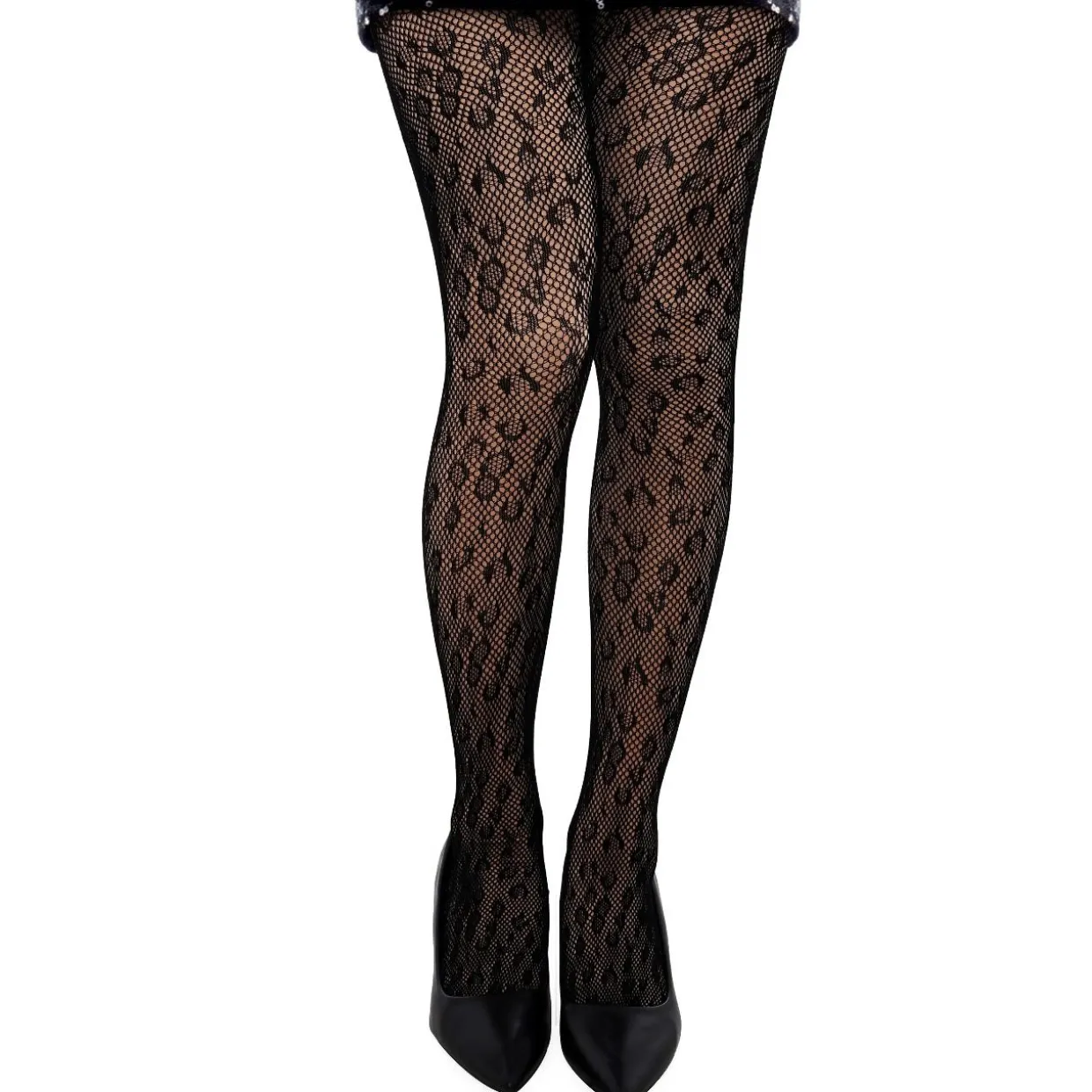 Panty de Rejilla Leopardo