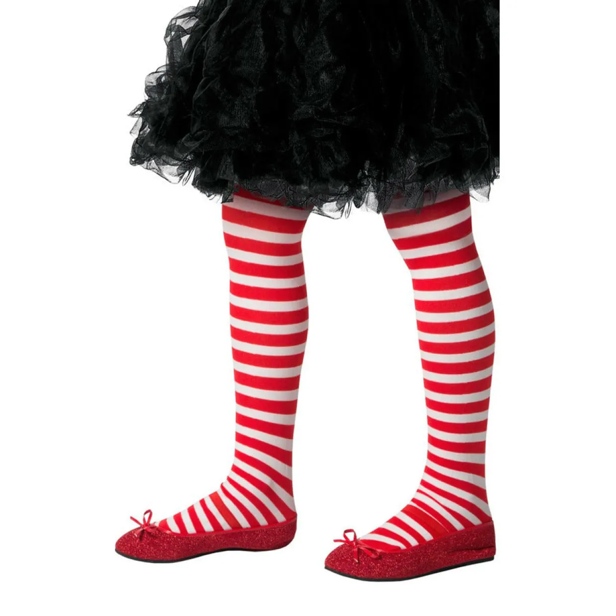 Panty Rayas Blancas Rojas infantil