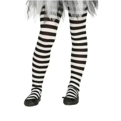 Panty Rayas Negras Blancas infantil