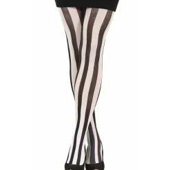 Panty Rayas Negras y Blancas Verticales