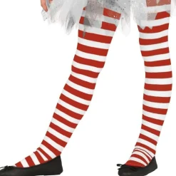 Panty Rayas Rojas y Blancas Basic infantil
