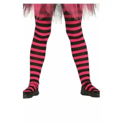 Panty Rayas Rosas y Negras Basic infantil