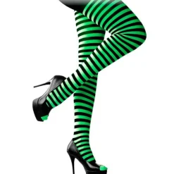 Panty Rayas Verdes y Negras Basic
