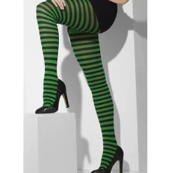 Panty Rayas Verdes y Negras Deluxe