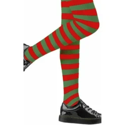 Panty Rayas Verdes y Rojas Eco infantil