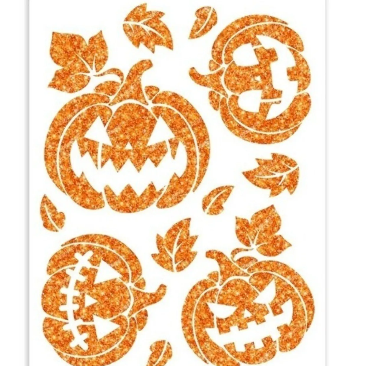 Pegatina de Calabazas Glitter para Pared