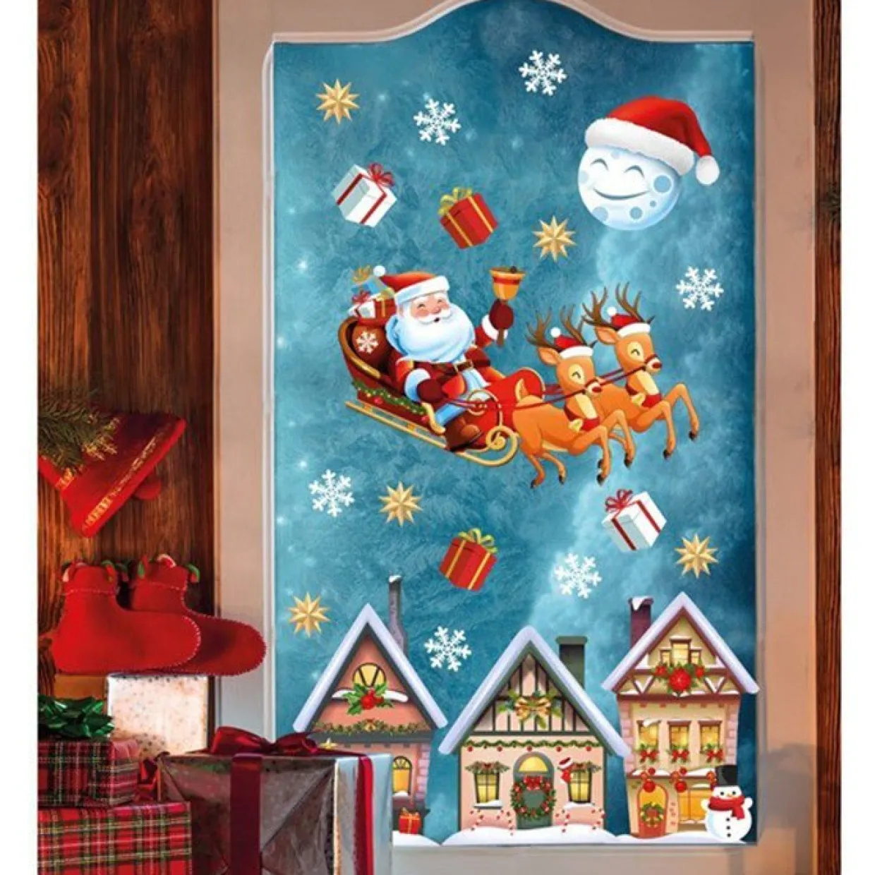 Pegatinas Electrostáticas de Navidad