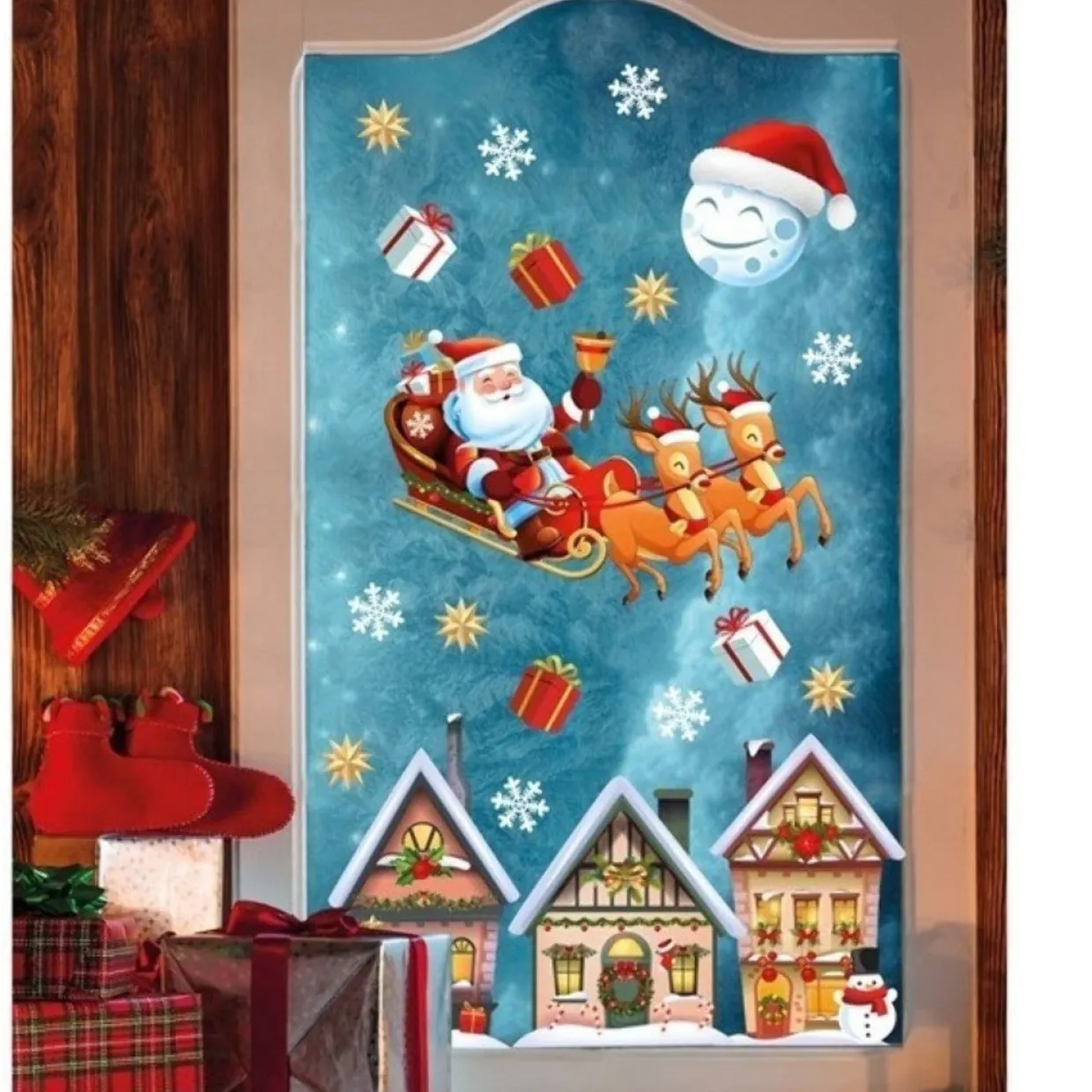 Pegatinas Electrostáticas de Navidad