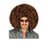 Peluca Afro Marrón Plus