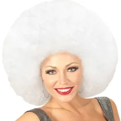 Peluca Afro Súper Blanca
