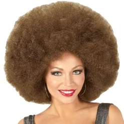 Peluca Afro Súper Castaña