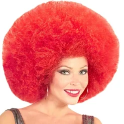 Peluca Afro Súper Roja