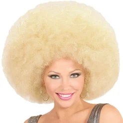 Peluca Afro Súper Rubia