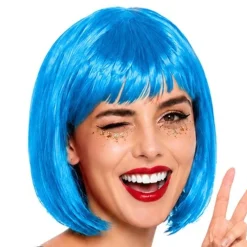 Peluca Azul Bob