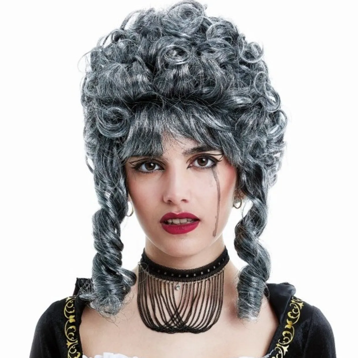Peluca Barroca Gris