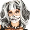 Peluca Coletas Blanca y Negra