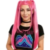 Peluca de Cantante K-Pop Fucsia