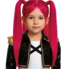 Peluca de Cantante K-Pop Fucsia infantil