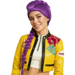 Peluca de Cantante K-Pop Lila