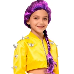 Peluca de Cantante K-Pop Lila infantil