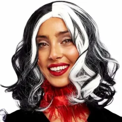 Peluca de Cruella Ondulada