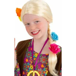 Peluca de Hippie Trenza infantil