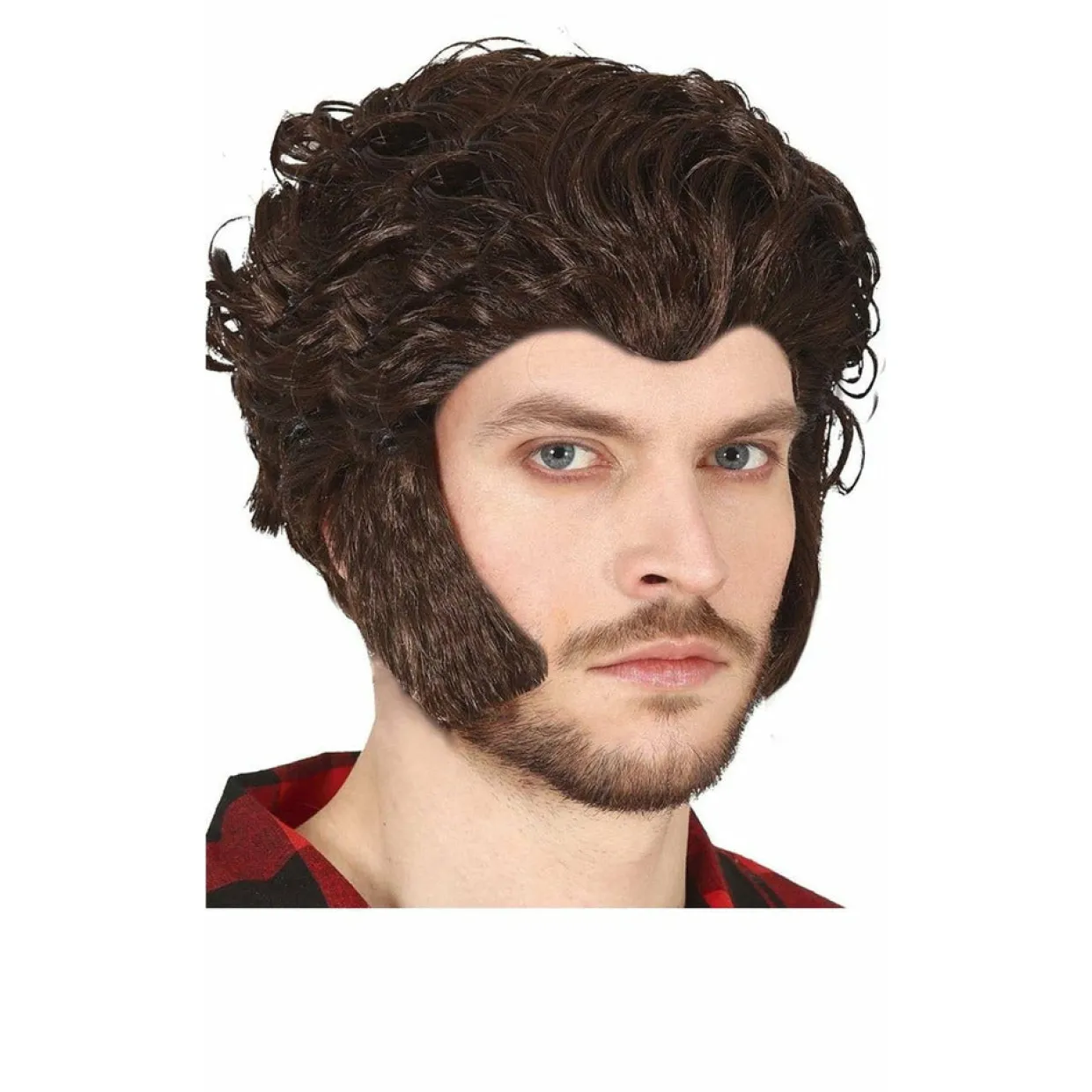 Peluca de Hombre Lobo Marrón