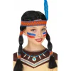 Peluca de India con Coletas infantil
