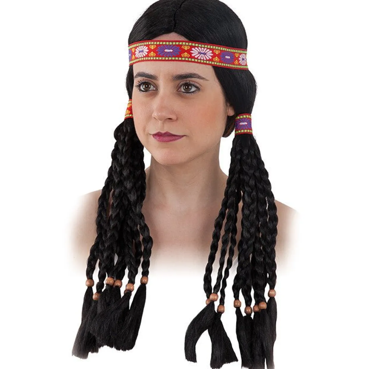 Peluca de India Multitrenzas