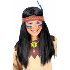 Peluca de Indio con Pluma infantil