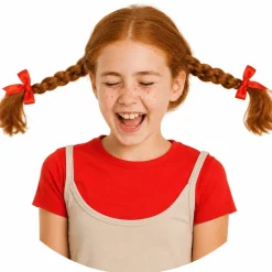 Peluca de Niña Traviesa Trenzas infantil