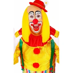 Peluca de Payaso Amarilla con Calva