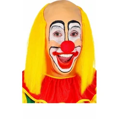 Peluca de Payaso Amarilla con Calva