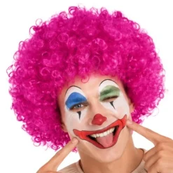 Peluca de Payaso Fucsia