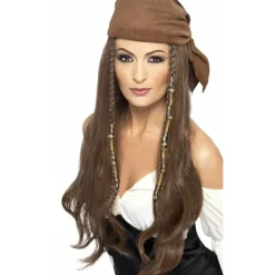 Peluca de Piratesa Marrón
