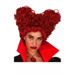 Peluca de Reina Corazones Pelirroja