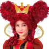 Peluca de Reina de Corazones Burdeos