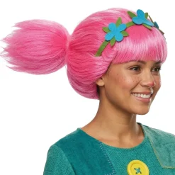 Peluca de Troll Poppy Rosa