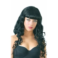 Peluca Flequillo Negra